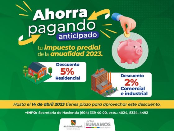Ampliación del plazo para pago de impuesto predial en Envigado ...